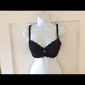 Black lace bra